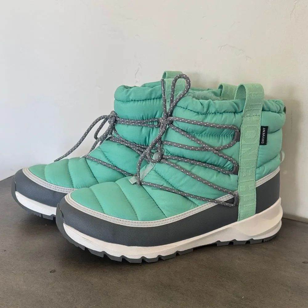 The North Face THERMOBALL Insulated Lace Up  Waterproof Winter Boots Size 11 EUC